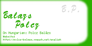 balazs polcz business card